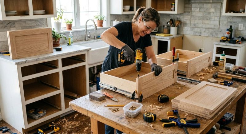 Cabinet Drawer Remodeling in Lafayette, IN